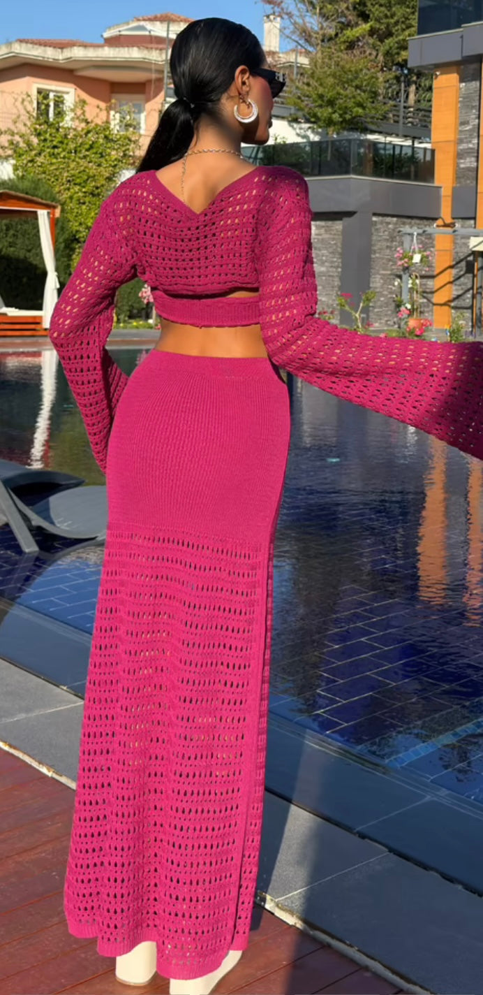 Bolero plum triple set