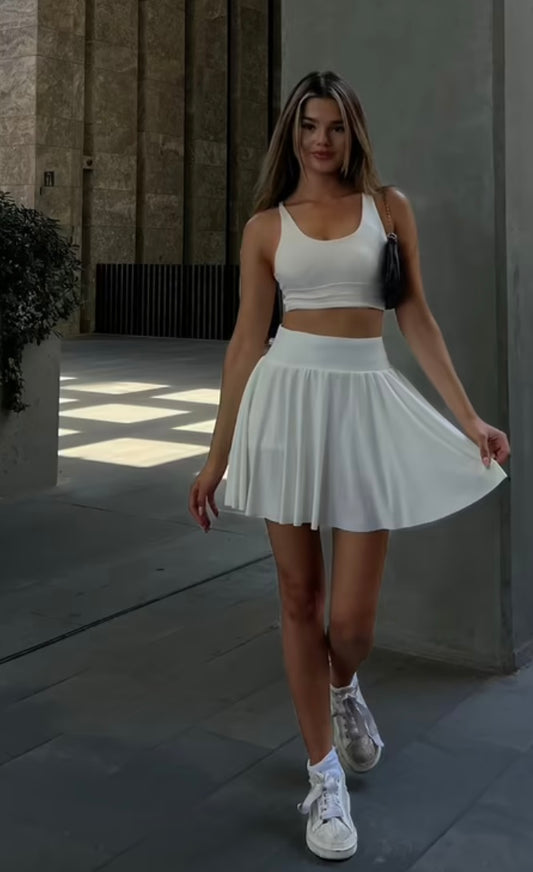 High wasted pocket short ,skirt